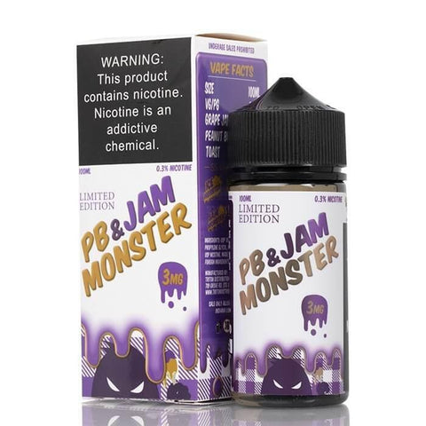 MONSTER VAPE LABS - JAM MONSTER - PB  & Grape